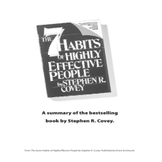 7 Habits Summary 7 Habits Summary