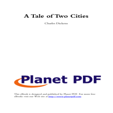 A Tale of Two Cities - Charles Dickens A Tale of Two Cities - Charles Dickens